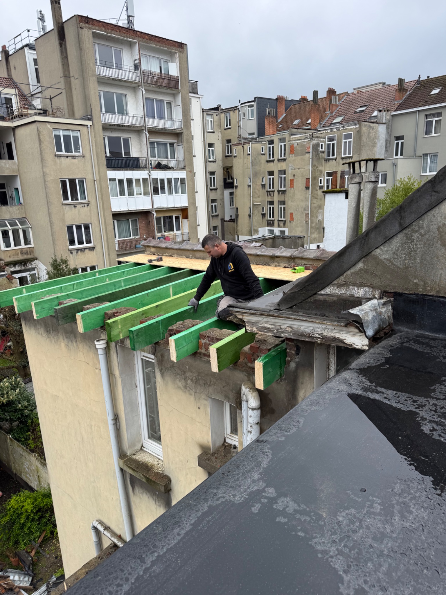 Nouvelle structure portante en bois pour une plateforme